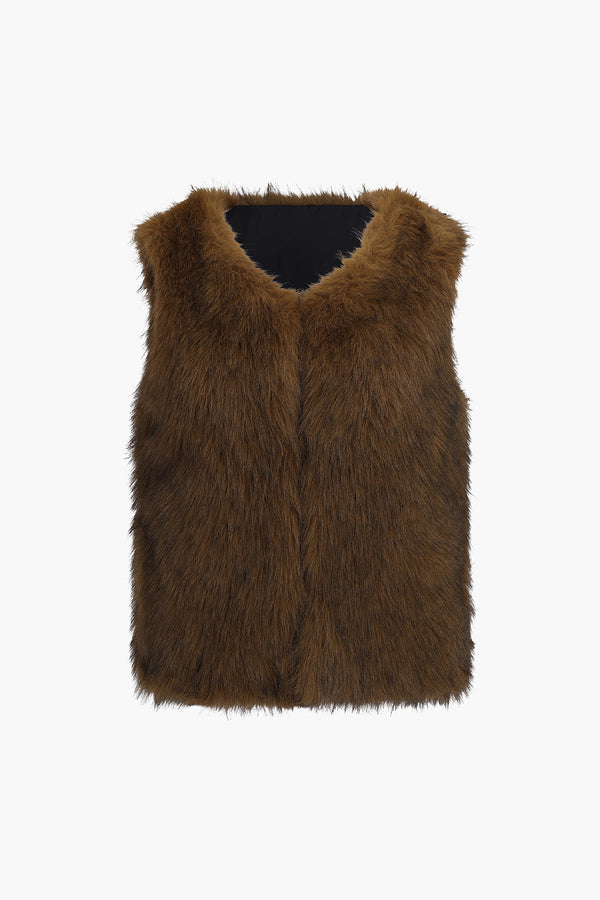 Faux Fur Elegance Yelek