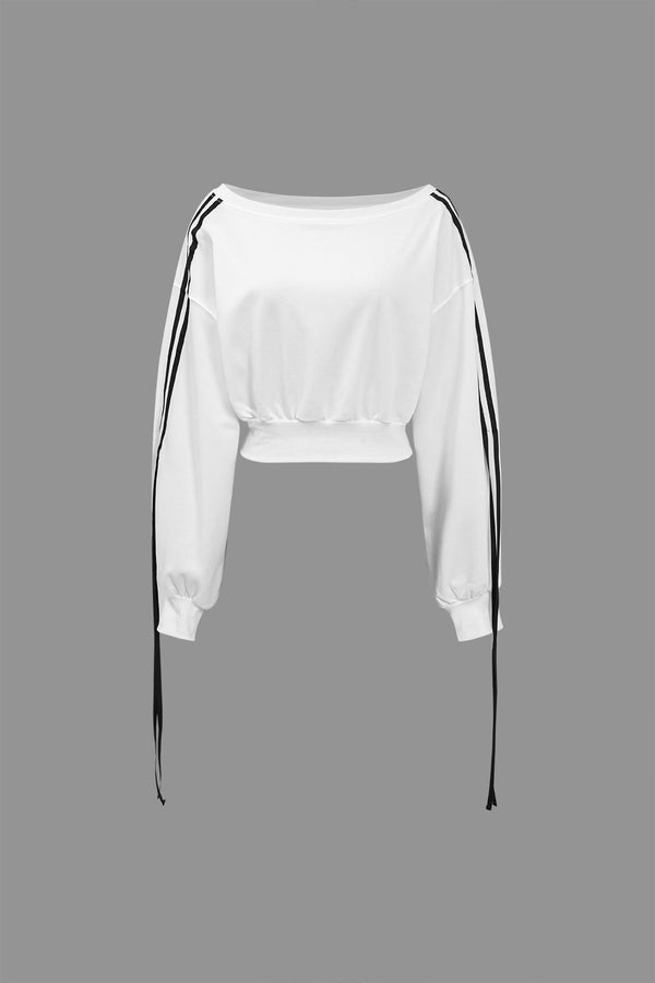 Aurora Şerit Detaylı Sweatshirt