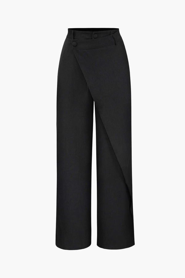 Asymmetrical Elegance Culotte Pantolon