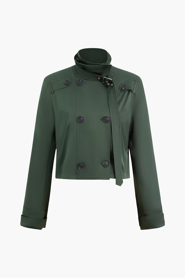 Emerald Breeze Trench Jacket