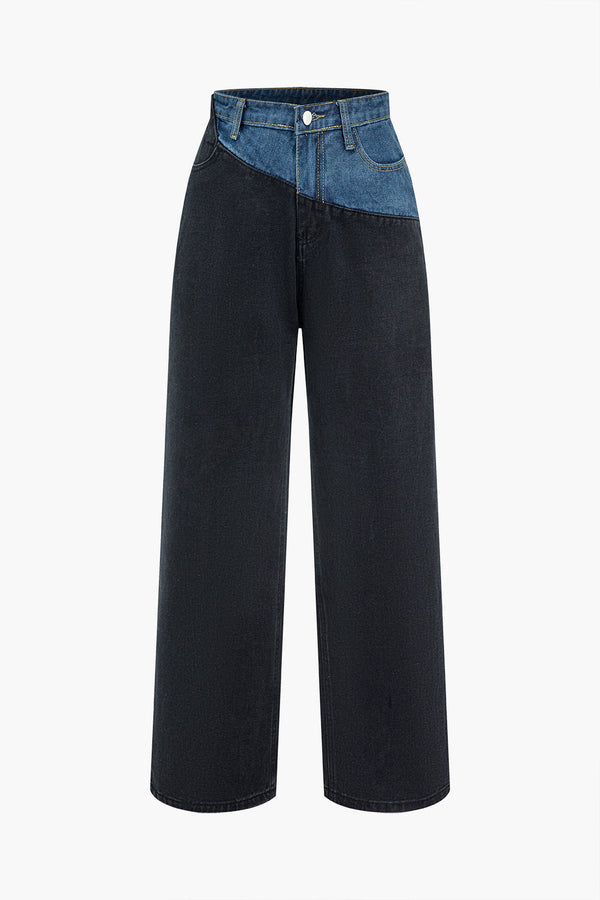 Diagonal Harmony Denim Pantolon