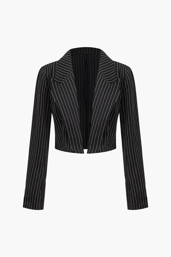 Urban Stripe Cropped Blazer