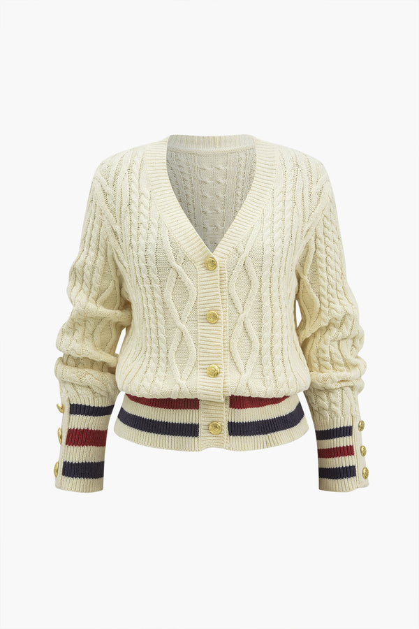 Melphia Cable Knit Hırka