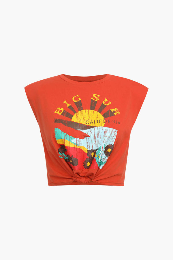 Big Sur Sunset Crop T-Shirt