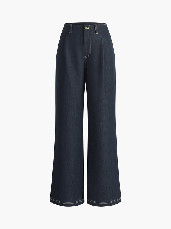 Elegance Wide Leg Denim Pant