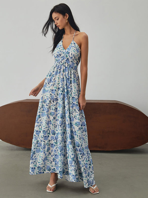 Celeste Floral Maxi Elbise