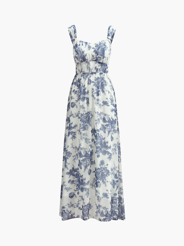 Blue Serenity Maxi Elbise