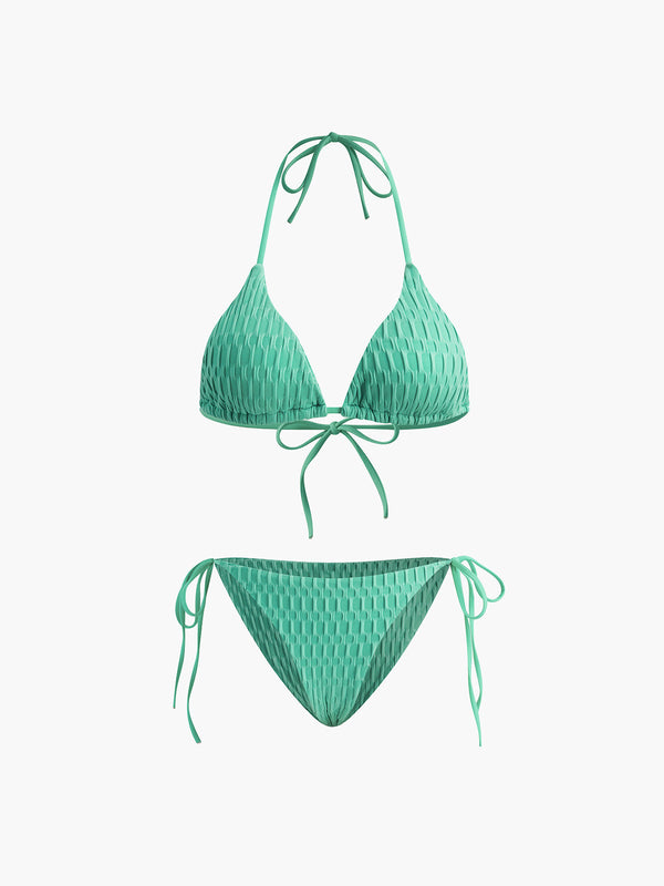 Aqua Texture Bikini Takımı