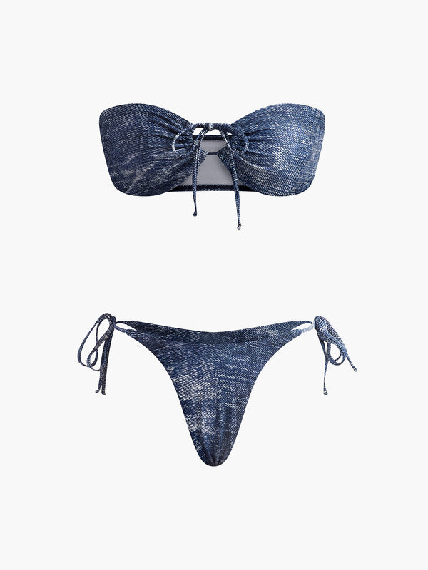 Denim Glow Bikini Takımı