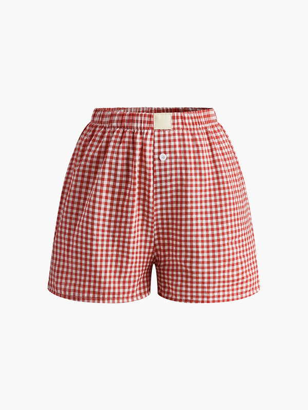 Vichy Gingham Şort