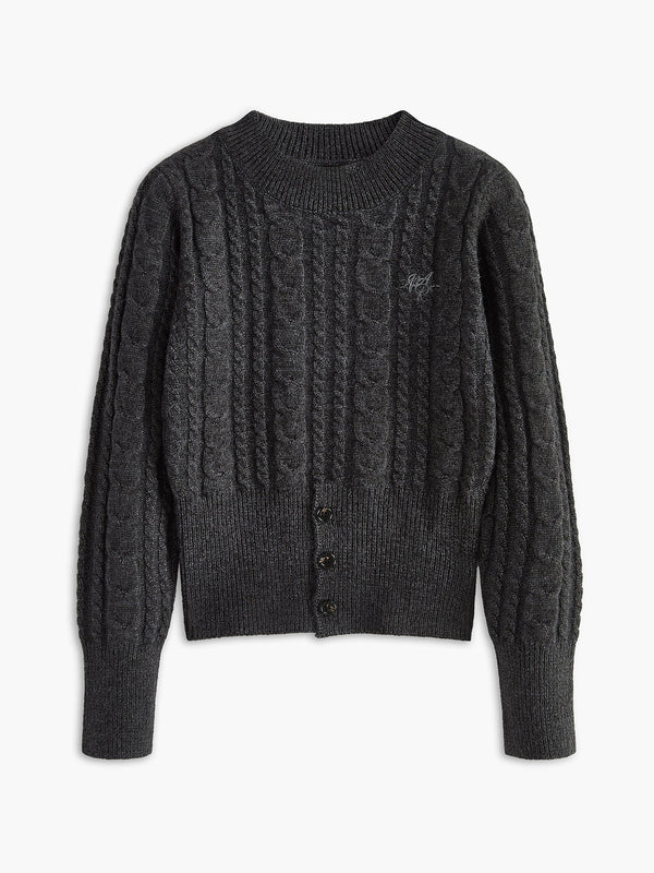 Classic Cable Knit Hırka