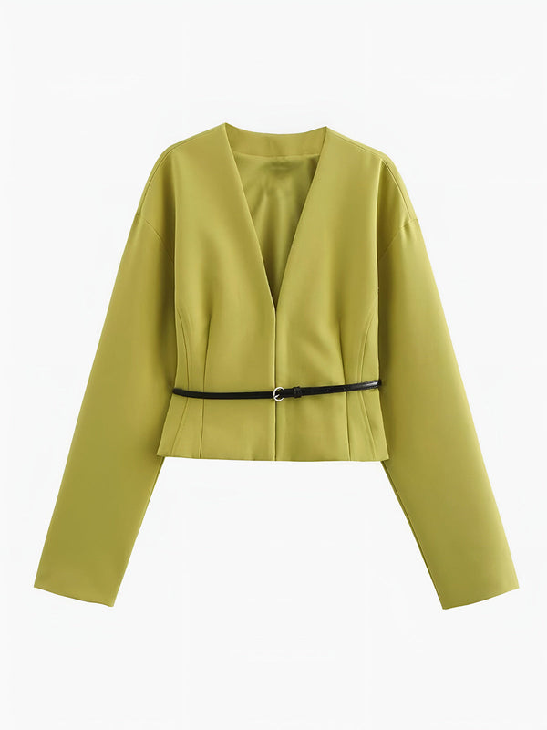 Lime Elegance Blazer Ceket