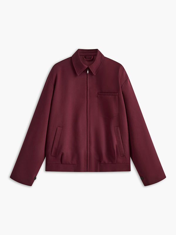 Merlot Essence Zip-Up Jacket