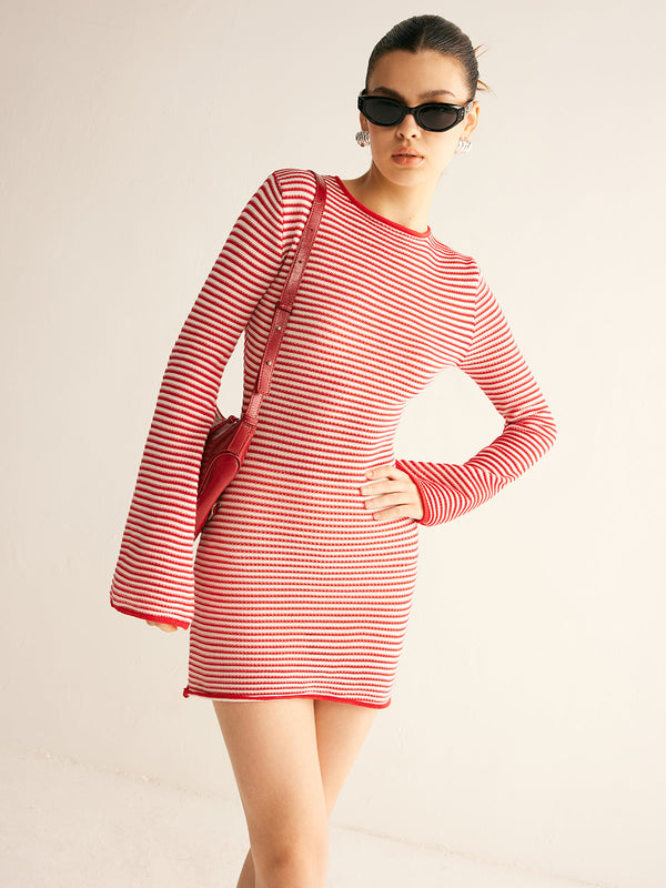 Candy Stripes Mini Elbise