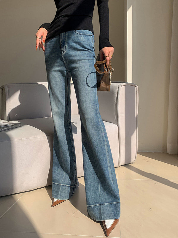 Vintage High-Waist Wide Leg Denim