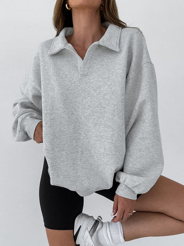 Soft Polo Sweatshirt