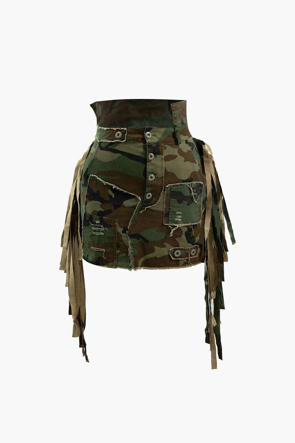 Camouflage Fringe Etek