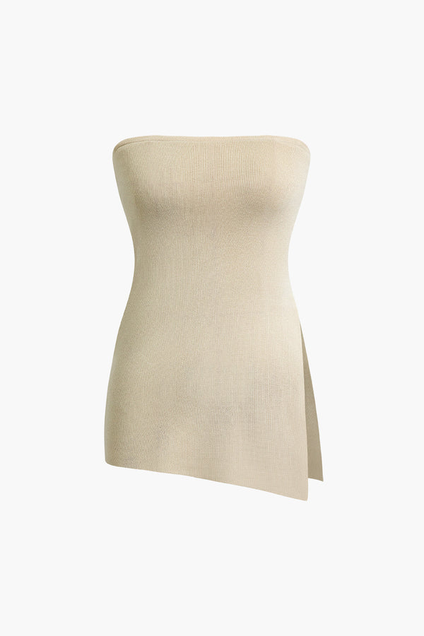 Minimal Asymmetric Strapless Üst