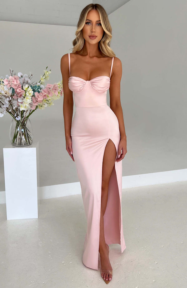 Blush Serenity Askılı Maxi Elbise