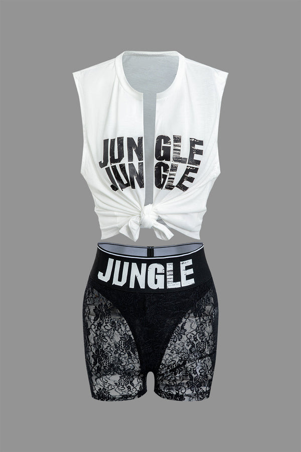 Jungle Spirit Lace İki Parça Set