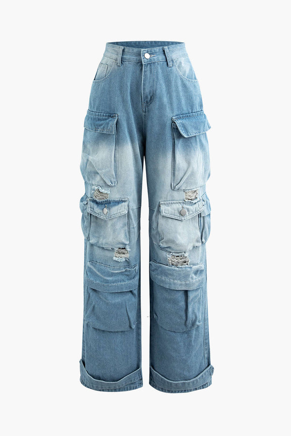 Dynamic Cargo Denim Pantolon