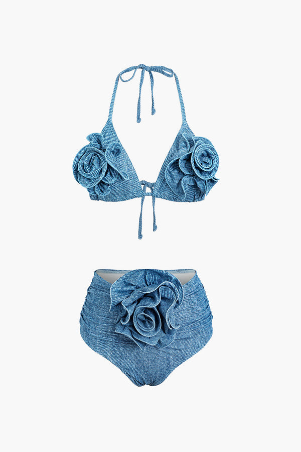 Blue Blossom Bikini Takımı