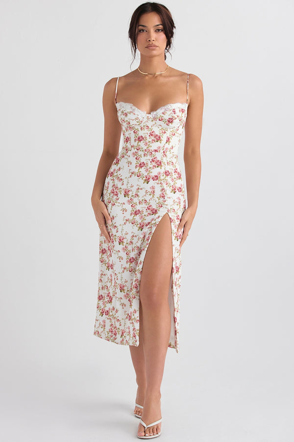 Charlotte Floral Breeze Midi Elbise