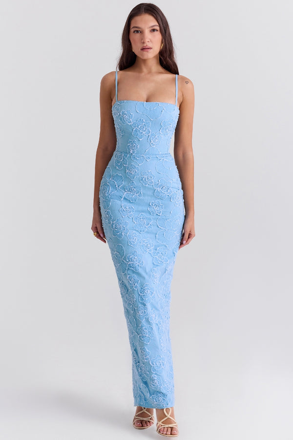 Eva Embroidered Maxi Elbise