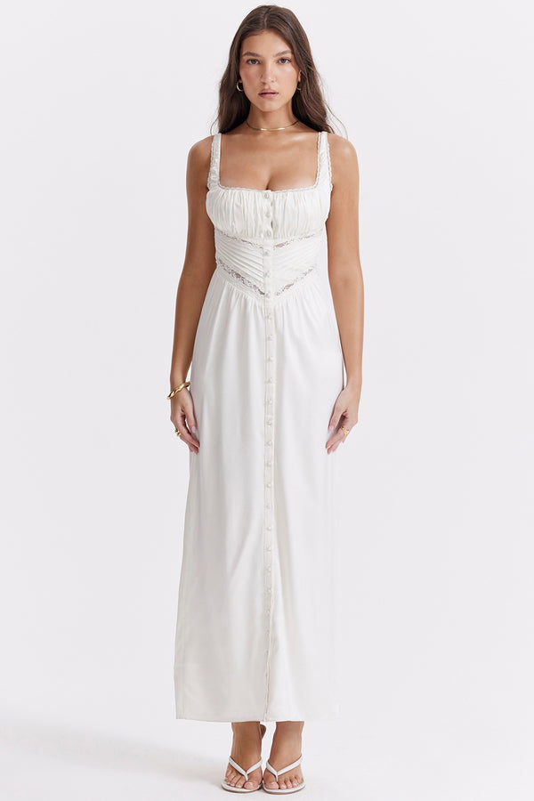 Illiana Vintage Charm Maxi Elbise