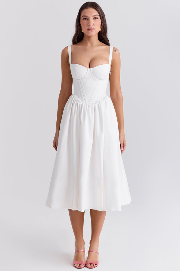 Odette Corset Midi Elbise