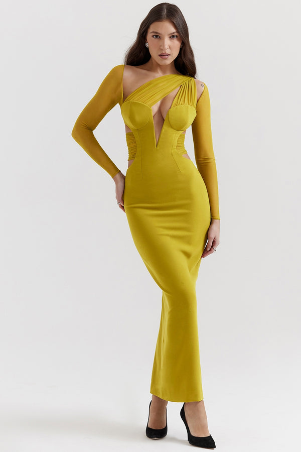 Aylin Draped Maxi Elbise